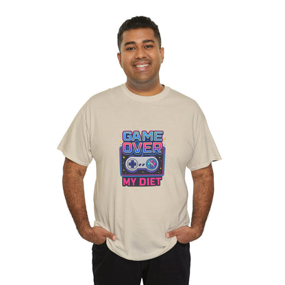 Game Over My Diet Shirt – Funny Gamer Food Graphic Tee