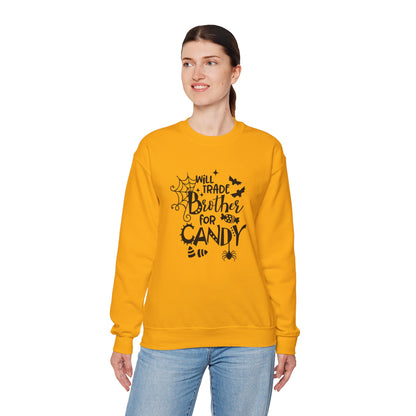 Will Trade Brother for Candy Funny Halloween Sweatshirt