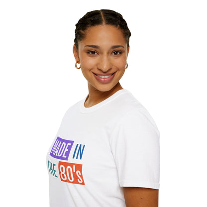 Made in the 80s Birthday Shirt – Retro 1980s Graphic Tee