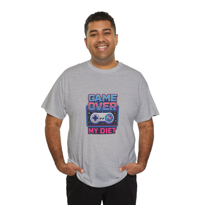 Game Over My Diet Shirt – Funny Gamer Food Graphic Tee