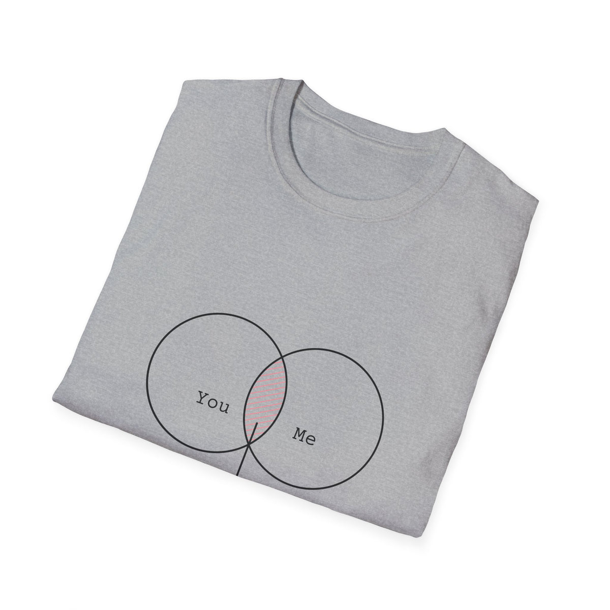 You + Me = Kapowww! T-Shirt – Funny Geek Love Venn Diagram Tee