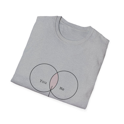 You + Me = Kapowww! T-Shirt – Funny Geek Love Venn Diagram Tee