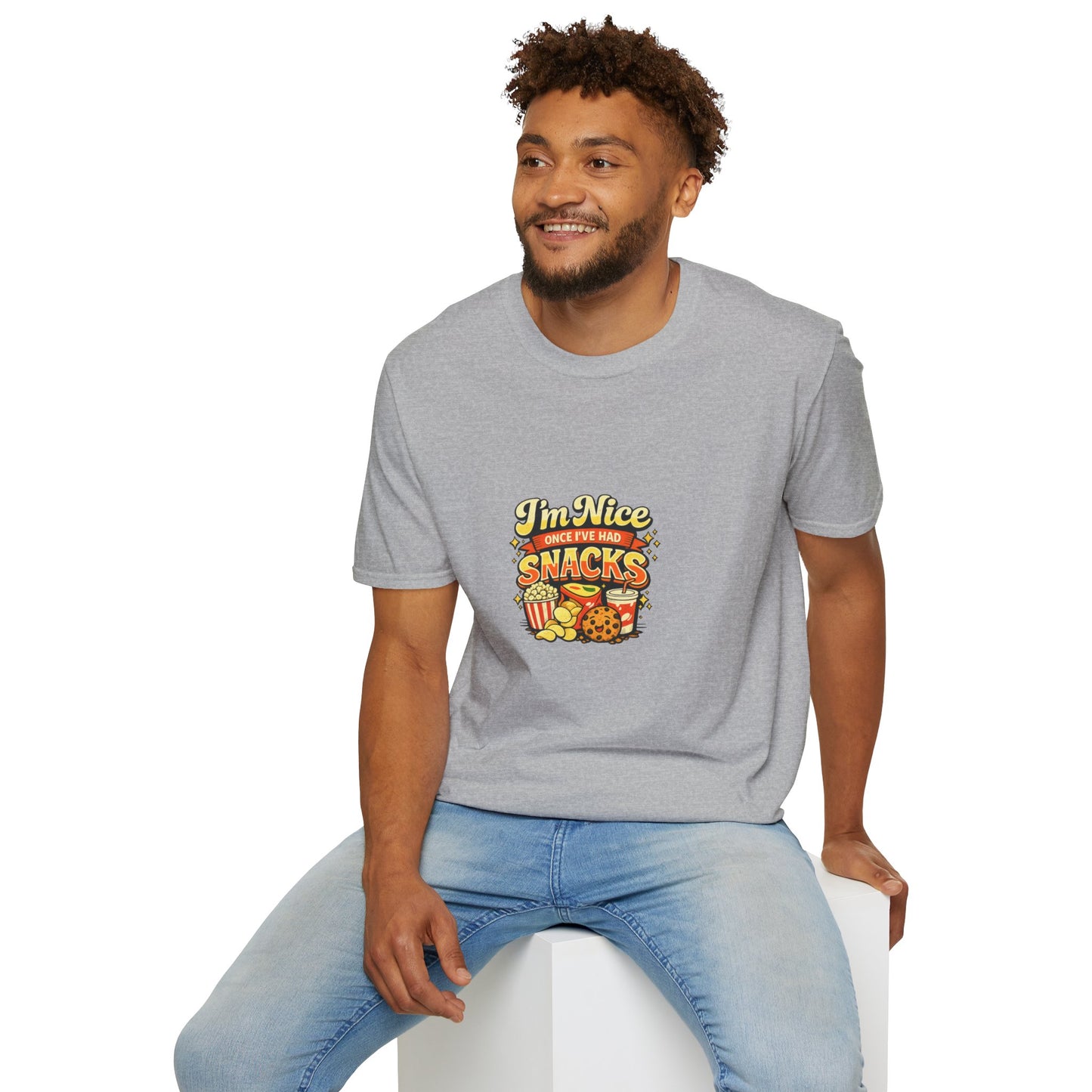 I’m Nice Once I’ve Had Snacks Retro Graphic Tee