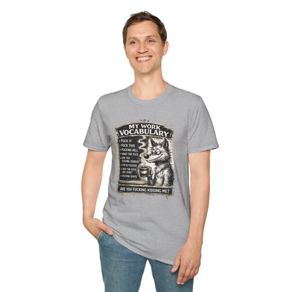 My Work Vocabulary Shirt | Funny Office Humor Graphic Tee
