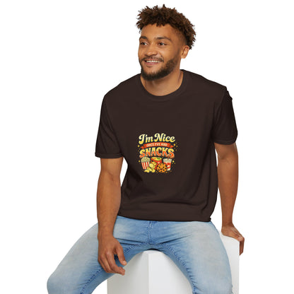 I’m Nice Once I’ve Had Snacks Retro Graphic Tee