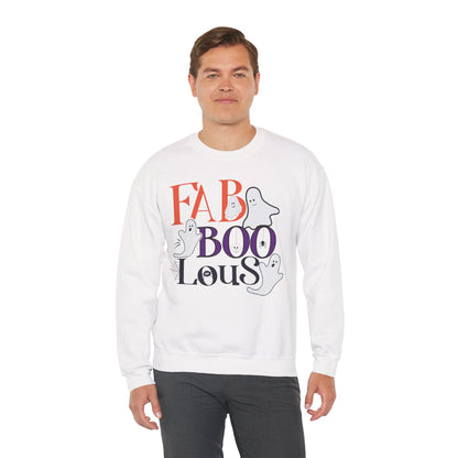 Fab-Boo-Lous Halloween Sweatshirt | Cute Ghost Spooky Season Crewneck