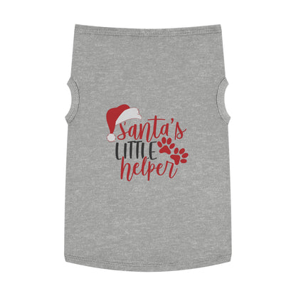 Santa’s Little Helper Pet Tank Top – Cute Christmas Dog Shirt