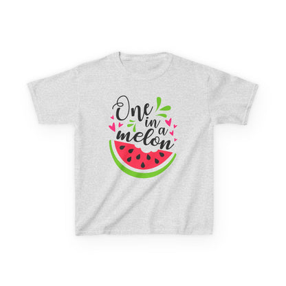 One in a Melon: Fun Cartoon Watermelon Graphic Kids' T-Shirt