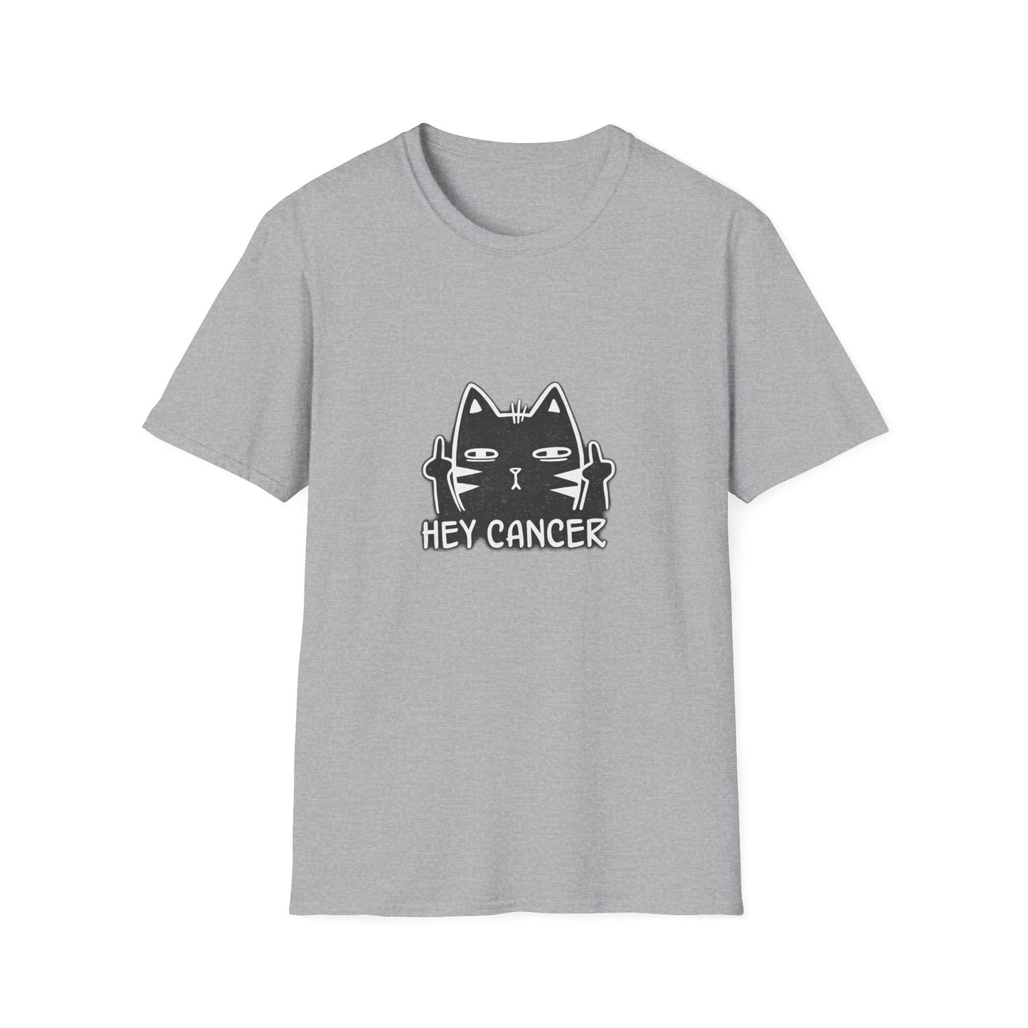 Hey Cancer Cat T-Shirt — Anti-Cancer Support Graphic Tee