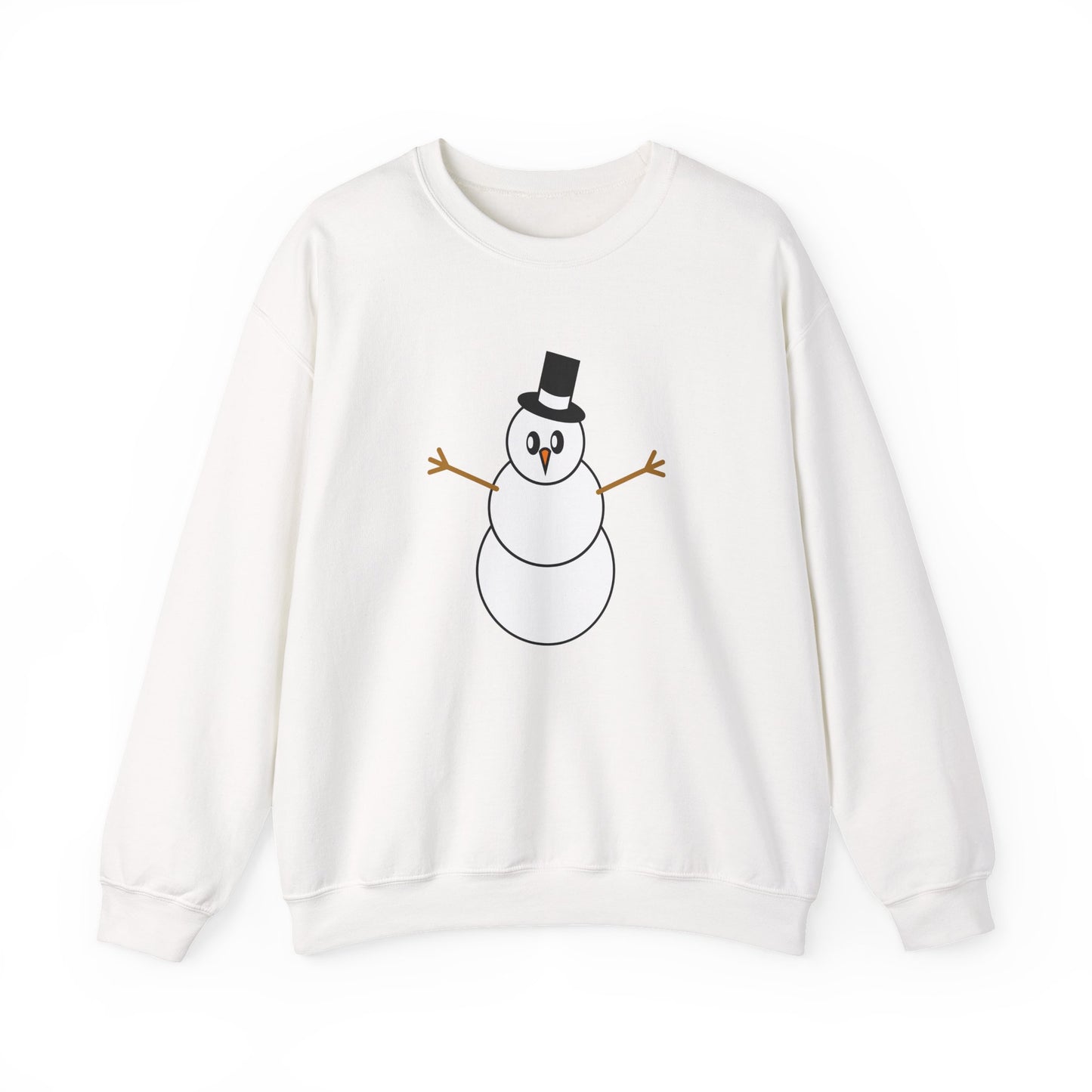 Minimalist Snowman Sweatshirt – Classic Winter Holiday Cozy Pullover