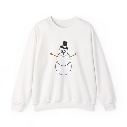Minimalist Snowman Sweatshirt – Classic Winter Holiday Cozy Pullover