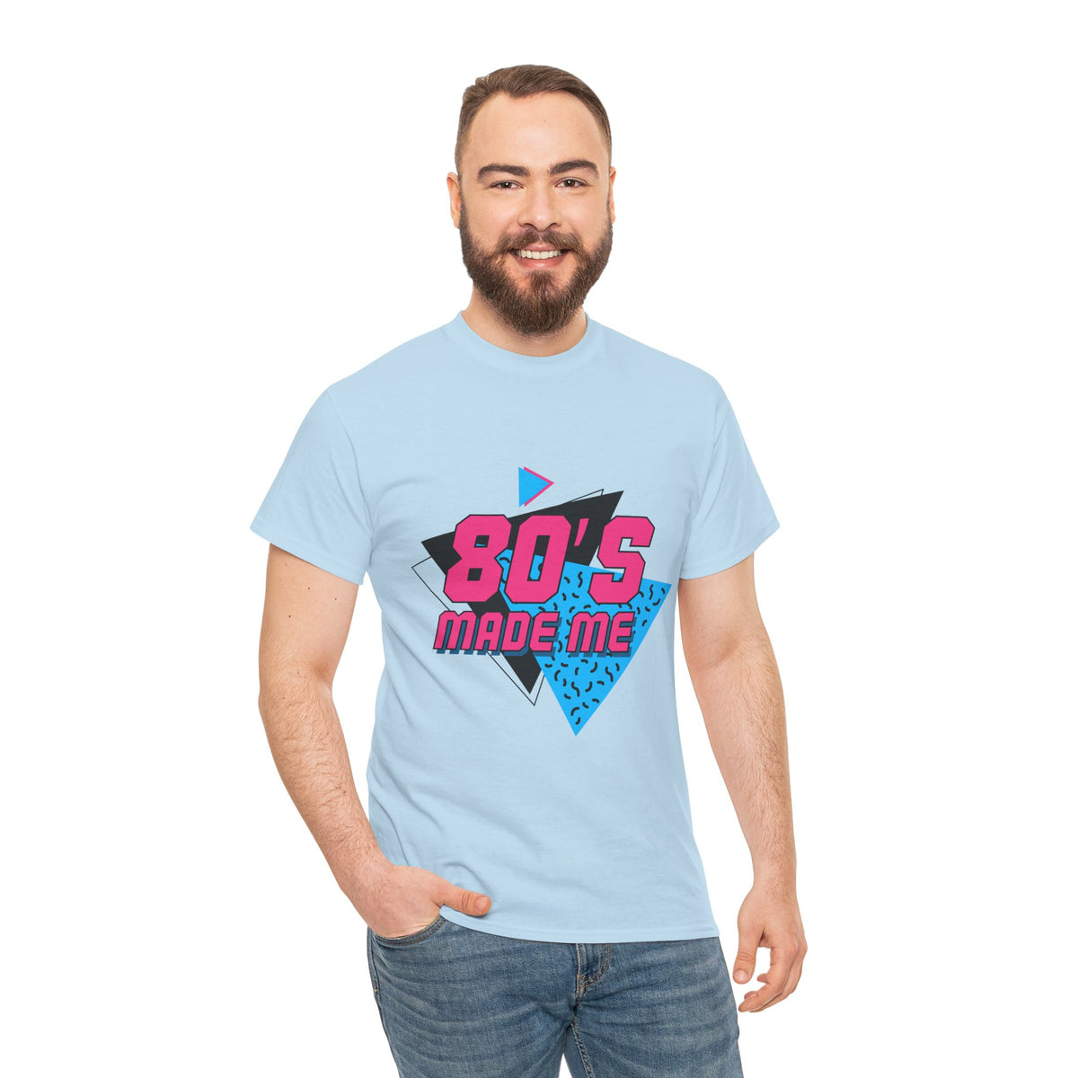 Retro 80’s Made Me T-Shirt – Vintage Neon Throwback Tee