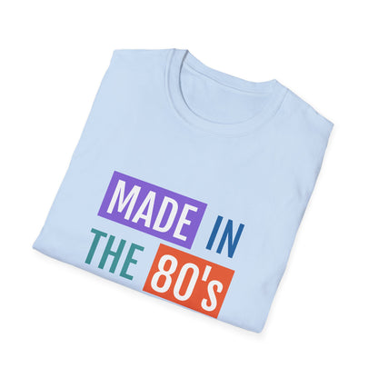 Made in the 80s Birthday Shirt – Retro 1980s Graphic Tee