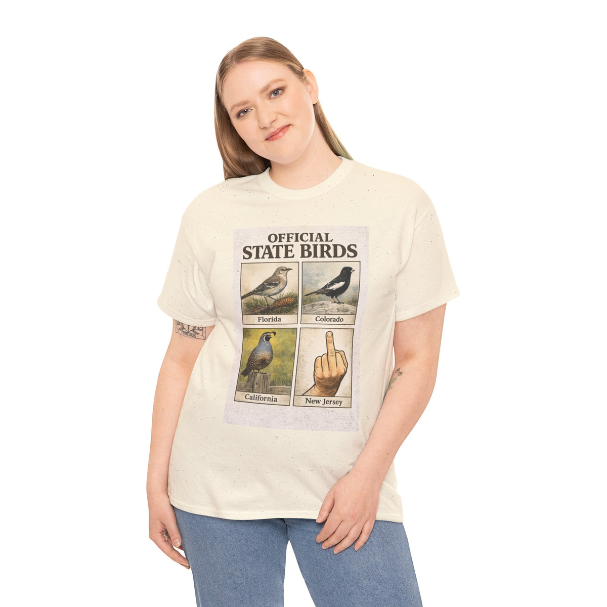Official State Birds Shirt – Funny New Jersey Graphic Tee