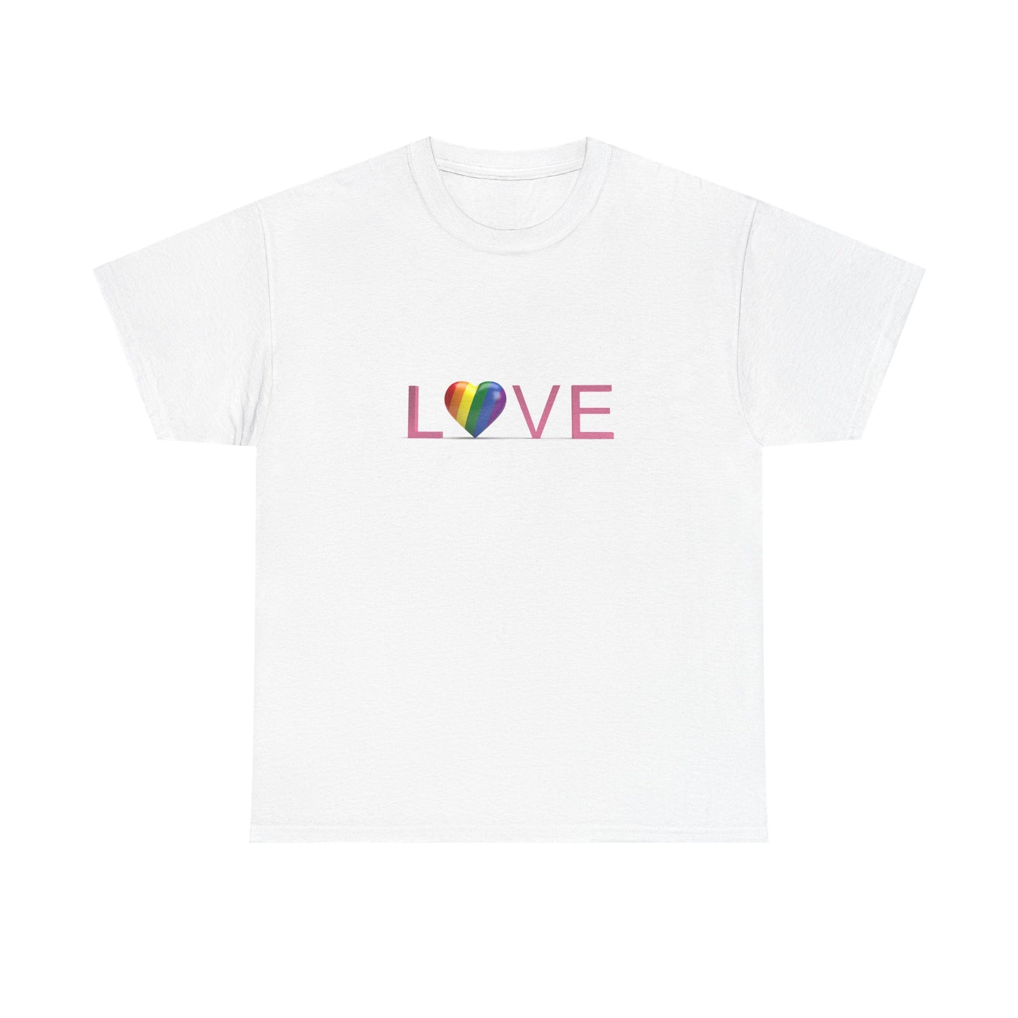 "Love" Rainbow Heart Tee
