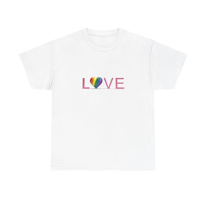 "Love" Rainbow Heart Tee