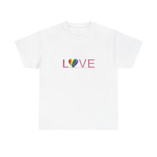 "Love" Rainbow Heart Tee
