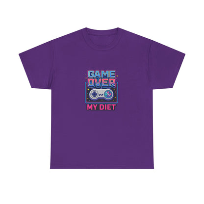 Game Over My Diet Shirt – Funny Gamer Food Graphic Tee