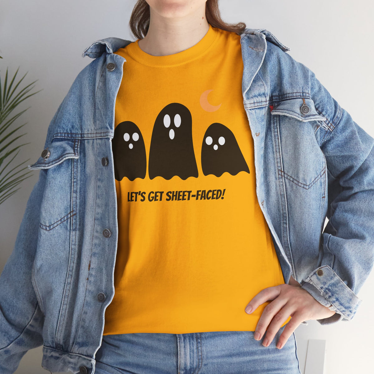 Let's Get Sheet-Faced Unisex Heavy Cotton Tee