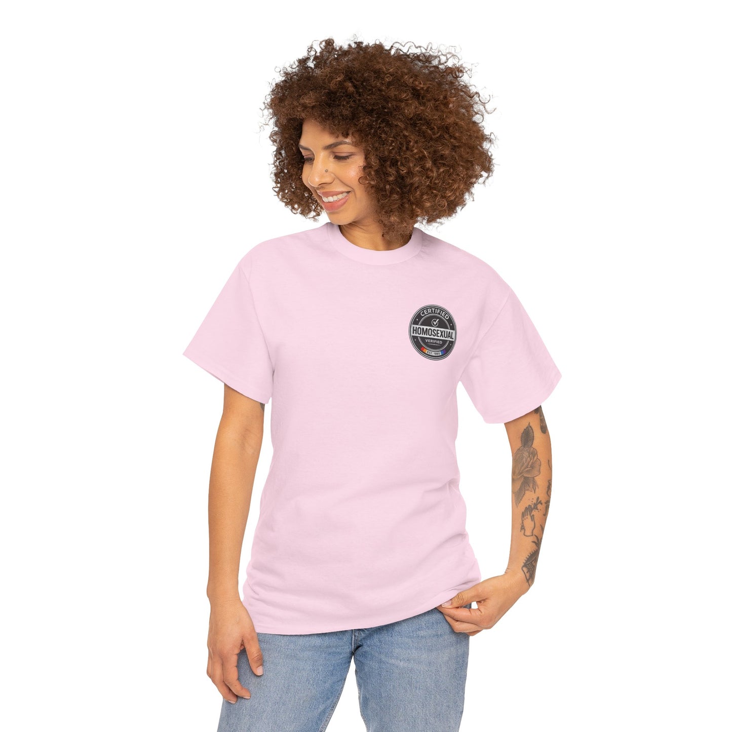 Certified Homosexual Shirt – Funny LGBTQ Pride Seal Graphic Tee