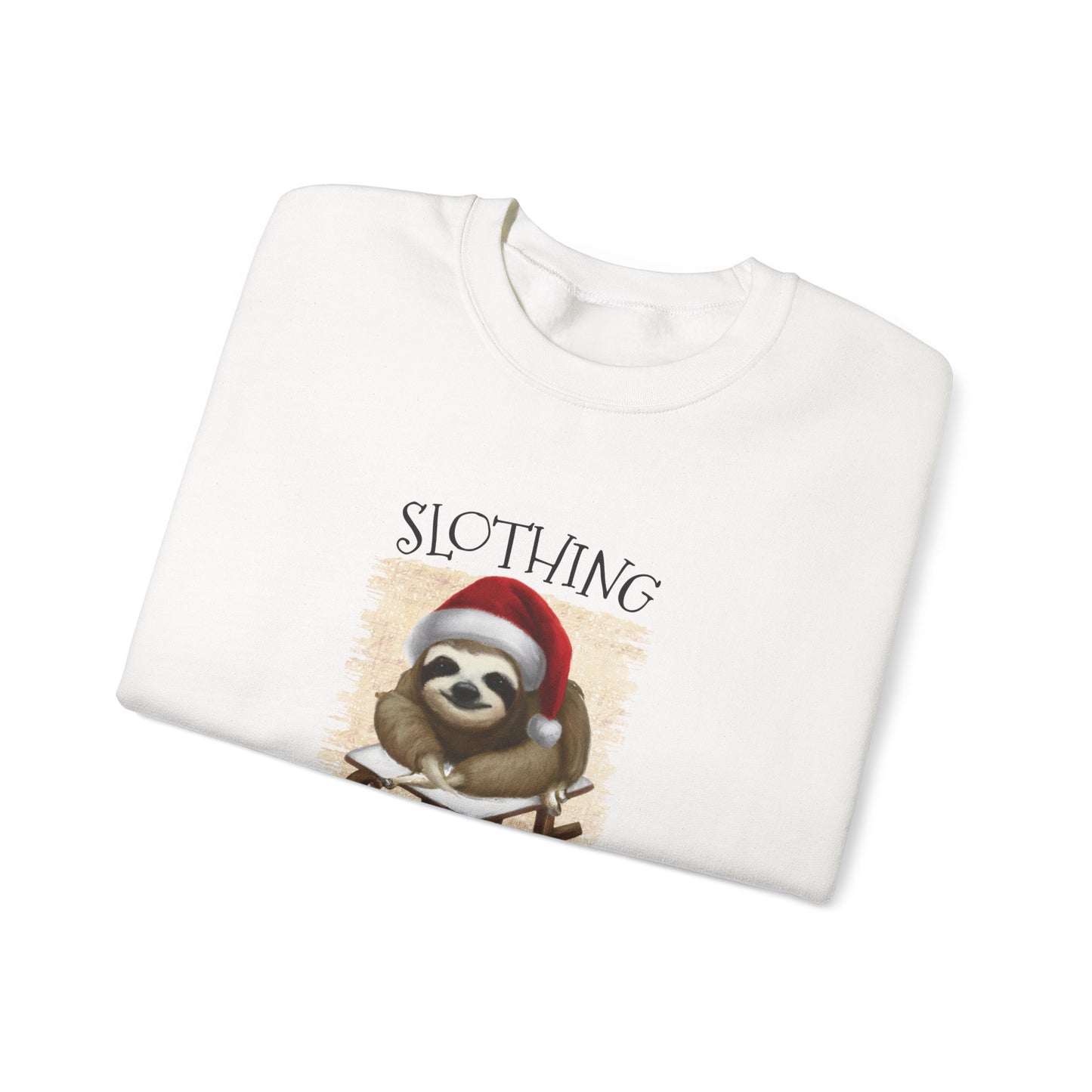 Slothing Through the Snow" Christmas Sweatshirt