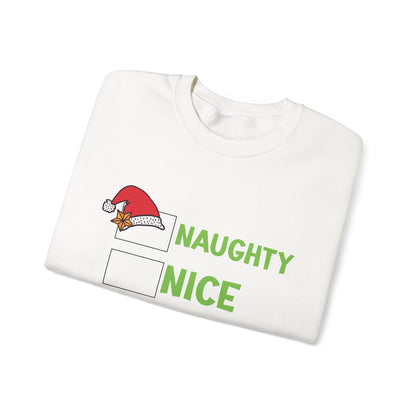 Funny Christmas Sweatshirt – Naughty, Nice, Just Let Me Explain Crewneck