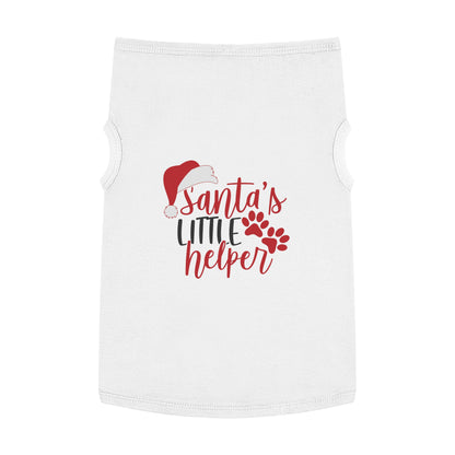 Santa’s Little Helper Pet Tank Top – Cute Christmas Dog Shirt