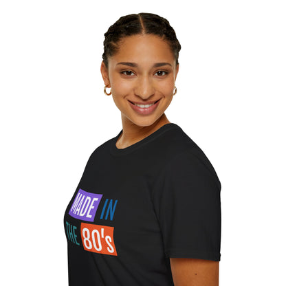 Made in the 80s Birthday Shirt – Retro 1980s Graphic Tee