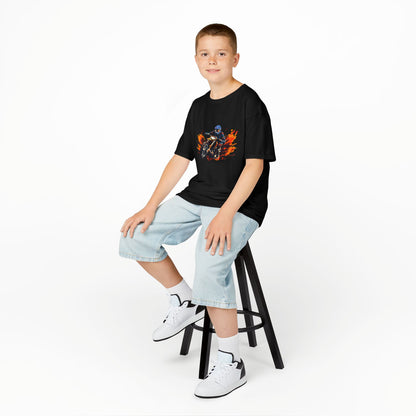 Ride in Style: Cool Motorcycle Racer Graphic Kids' T-Shirt