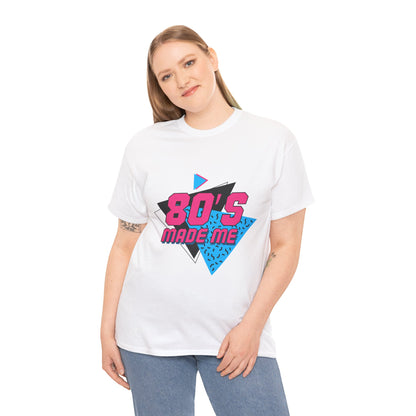 Retro 80’s Made Me T-Shirt – Vintage Neon Throwback Tee