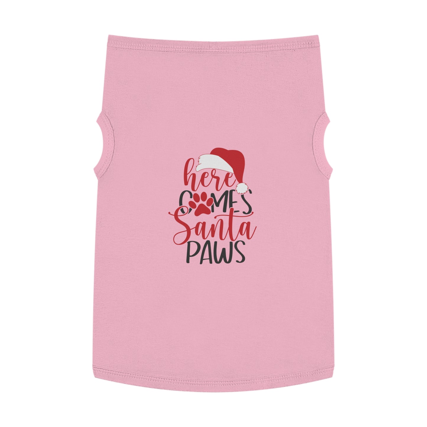 Here Comes Santa Paws Pet Christmas Tank Top