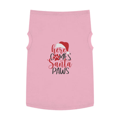 Here Comes Santa Paws Pet Christmas Tank Top