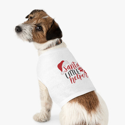 Santa’s Little Helper Pet Tank Top – Cute Christmas Dog Shirt