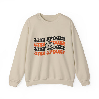 Stay Spooky Retro Halloween Sweatshirt | Vintage 70s Crewneck