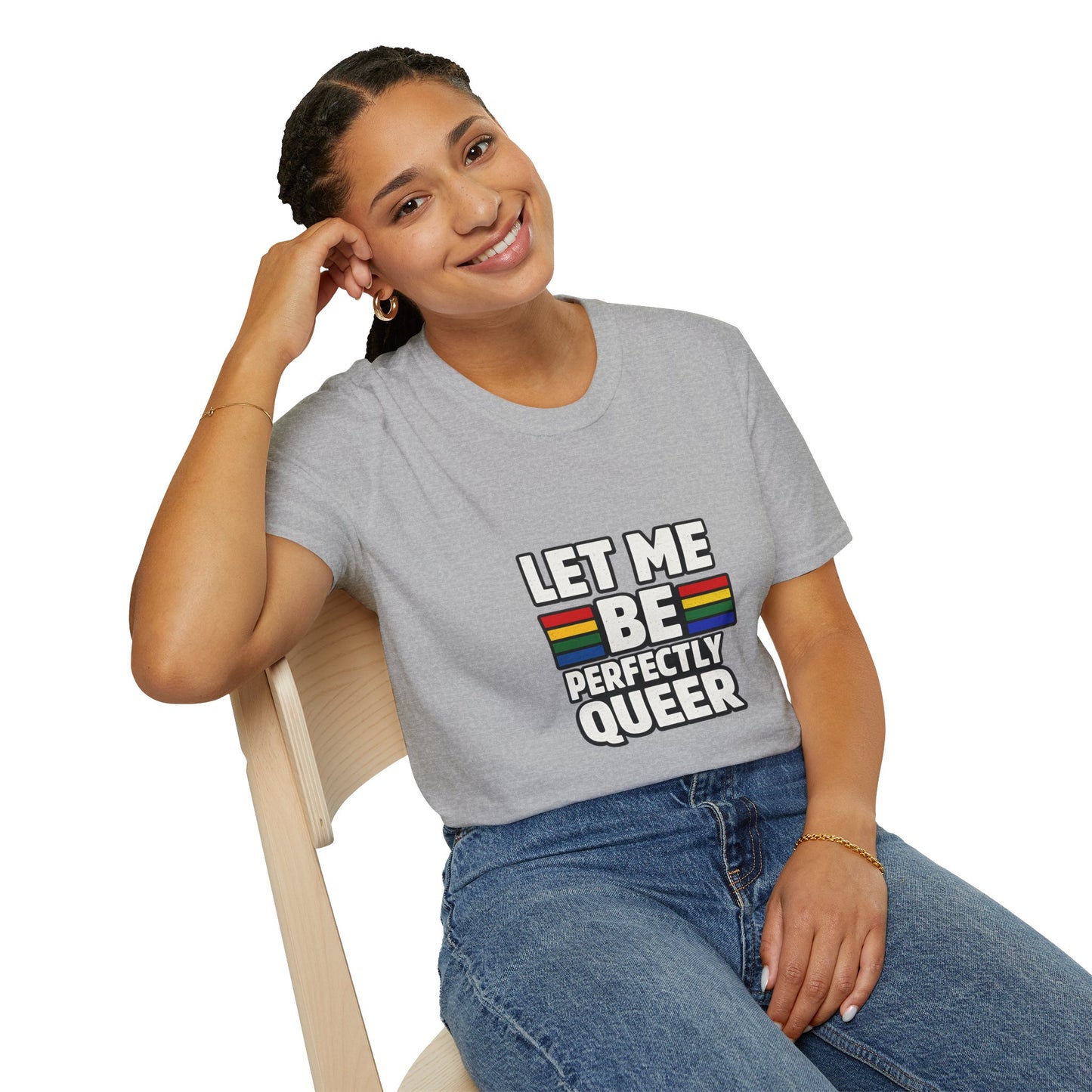 Let Me Be Perfectly Queer Shirt – LGBTQ Pride Rainbow Graphic Tee