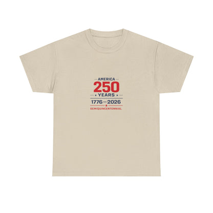America 250 Modern Stacked Shirt – 1776–2026 Semiquincentennial Tee