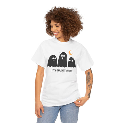 Let's Get Sheet-Faced Unisex Heavy Cotton Tee