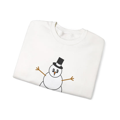 Minimalist Snowman Sweatshirt – Classic Winter Holiday Cozy Pullover