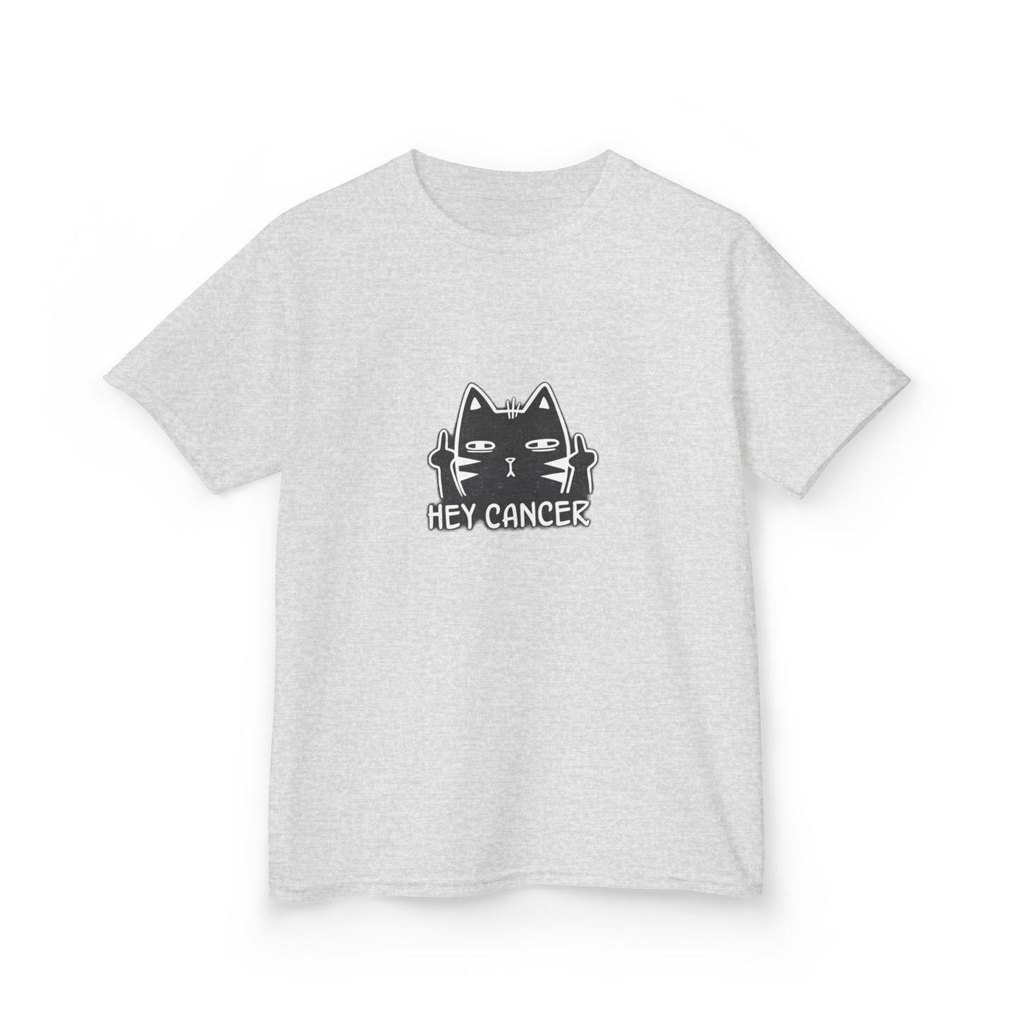 Hey Cancer Cat Shirt – Funny Anti Cancer Support  Kids Tee