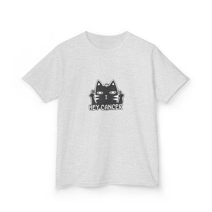 Hey Cancer Cat Shirt – Funny Anti Cancer Support  Kids Tee