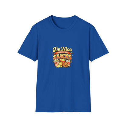 I’m Nice Once I’ve Had Snacks Retro Graphic Tee