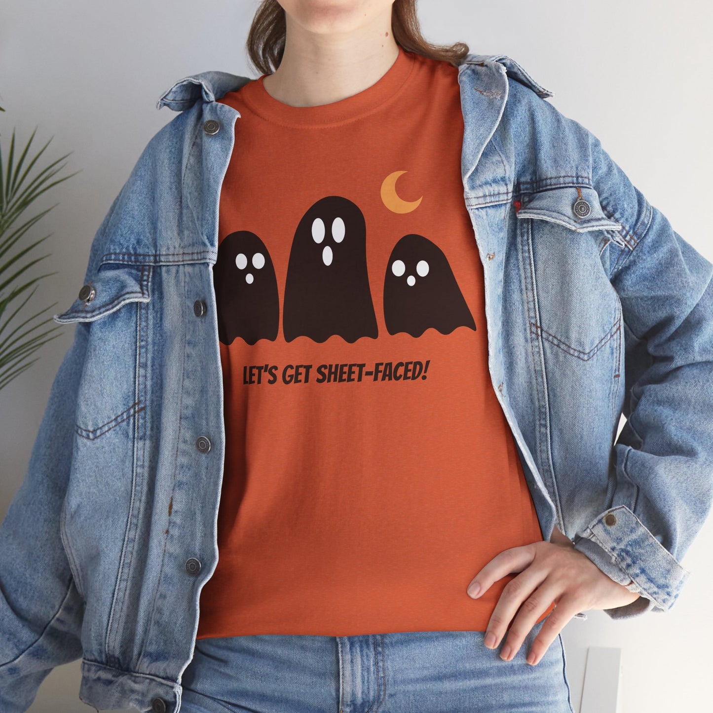 Let's Get Sheet-Faced Unisex Heavy Cotton Tee