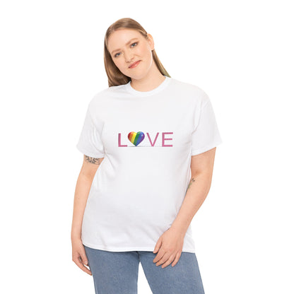 "Love" Rainbow Heart Tee