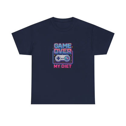Game Over My Diet Shirt – Funny Gamer Food Graphic Tee