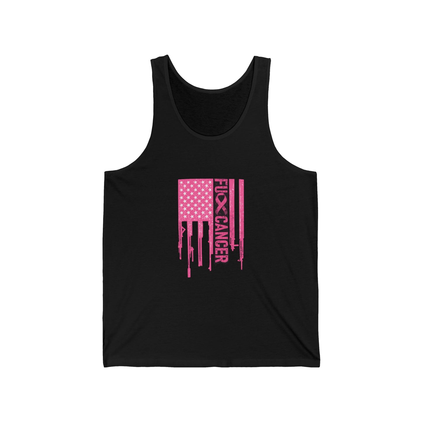 Breast Cancer Awareness Drip Flag Tank