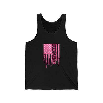 Breast Cancer Awareness Drip Flag Tank
