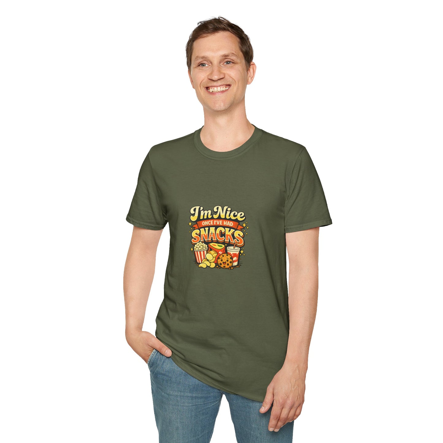 I’m Nice Once I’ve Had Snacks Retro Graphic Tee