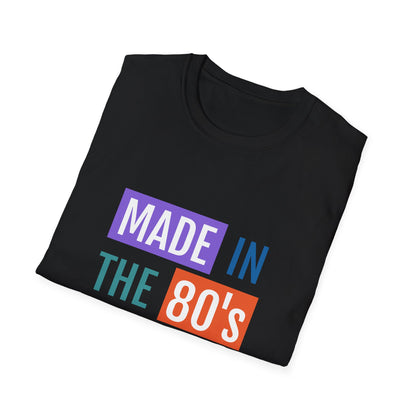 Made in the 80s Birthday Shirt – Retro 1980s Graphic Tee
