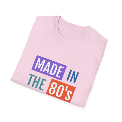 Made in the 80s Birthday Shirt – Retro 1980s Graphic Tee