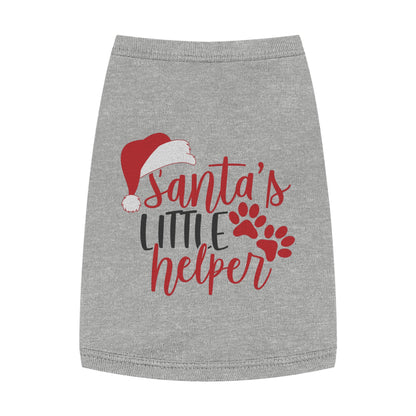 Santa’s Little Helper Pet Tank Top – Cute Christmas Dog Shirt